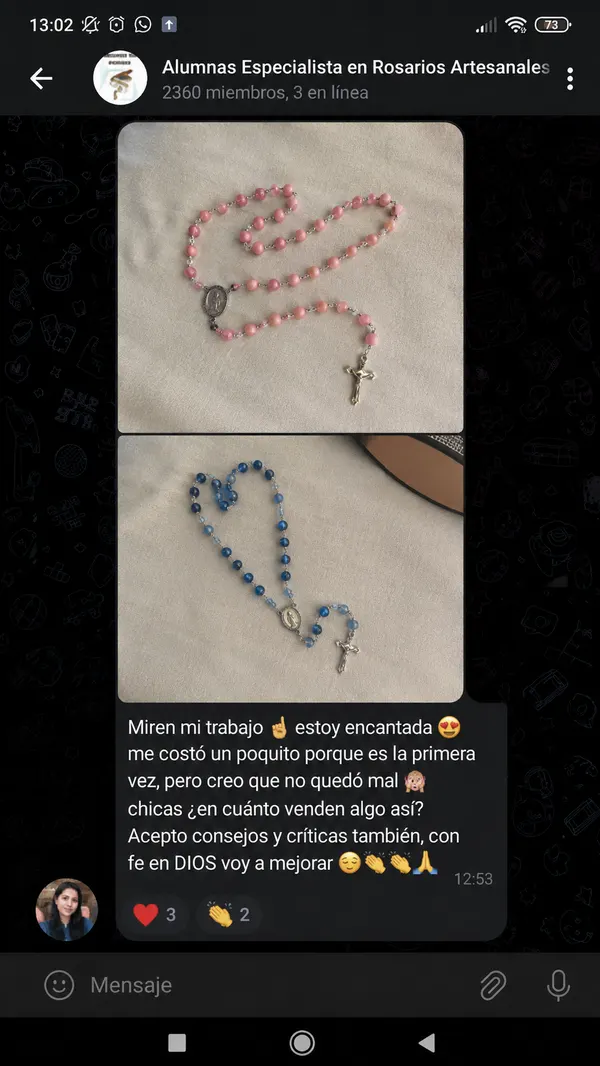 Testimonio 8 — alumna del curso Especialista en Rosarios